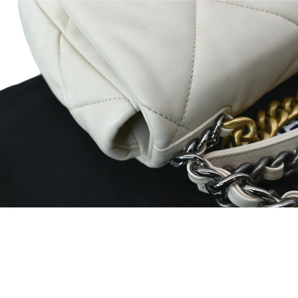 Chanel 19 Large Flap Medium Quilted Lambskin Leather Bag