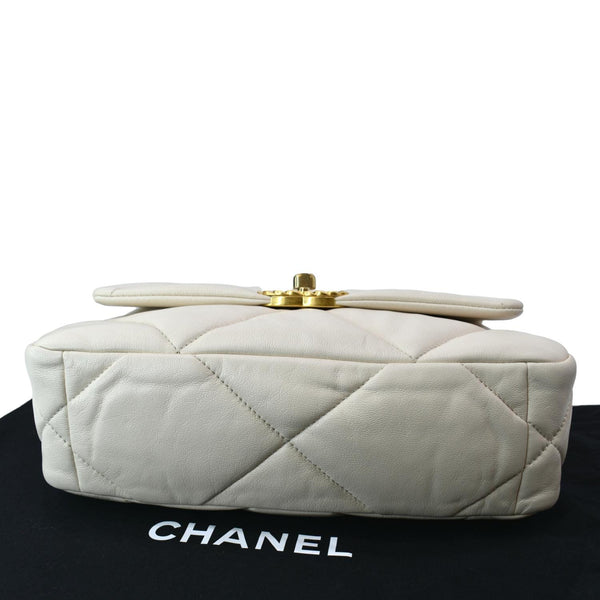 Chanel 19 Large Flap Medium Quilted Lambskin Leather Bag