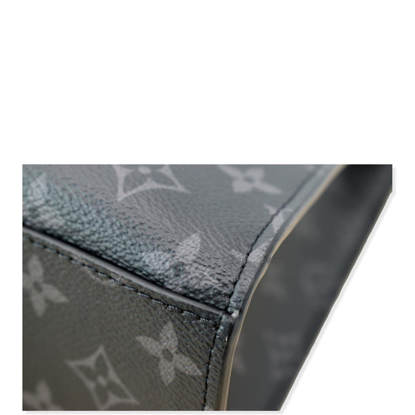 LOUIS VUITTON Sac Plat Horizontal Zippe Monogram Eclipse Shoulder Bag Black