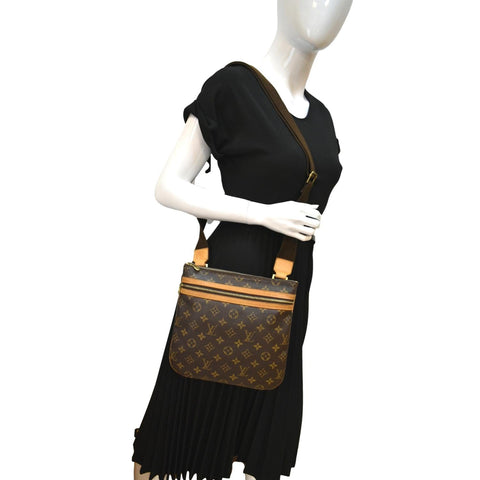 Louis Vuitton Bosphore Pochette Monogram Canvas Shoulder Bag