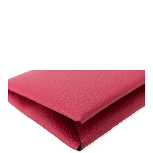 HERMES Calvi Epsom leather Card Holder Pink - Hot Deals