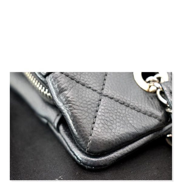 CHANEL Timeless CC Soft Quilted Caviar Leather Shopping Tote Bag Black