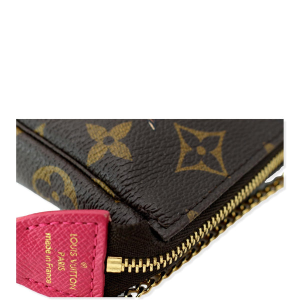 LOUIS VUITTON Animation Pochette Monogram Canvas Accessoires Pouch Brown