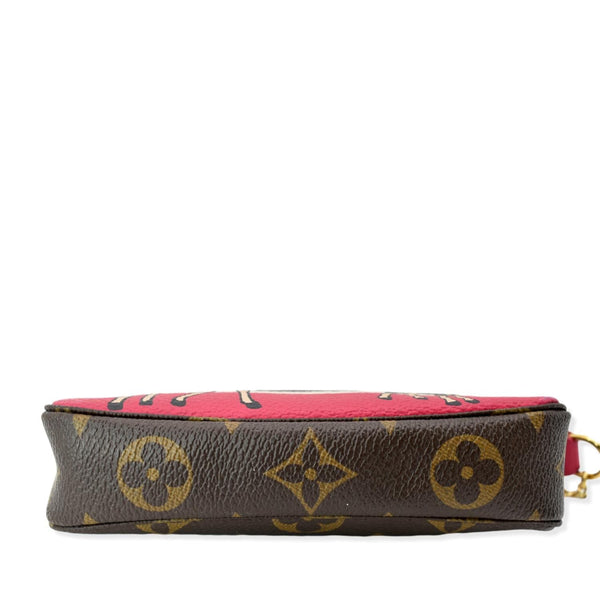 LOUIS VUITTON Animation Pochette Monogram Canvas Accessoires Pouch Brown