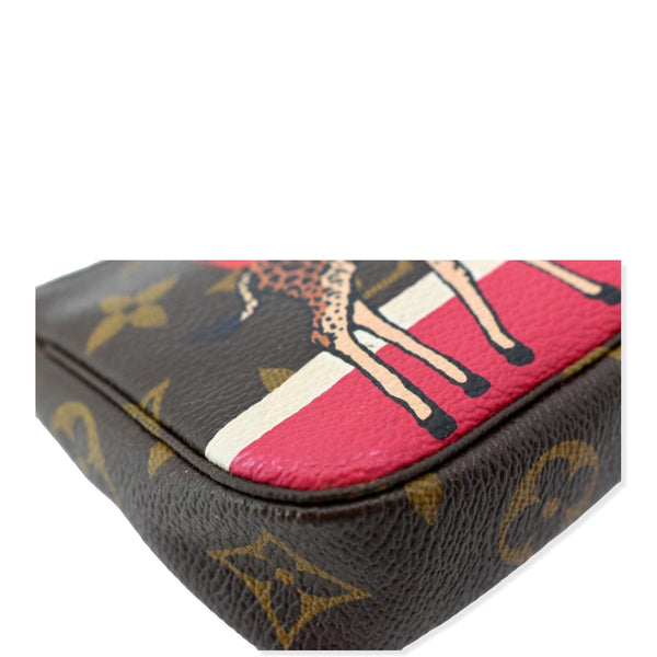 LOUIS VUITTON Animation Pochette Monogram Canvas Accessoires Pouch Brown