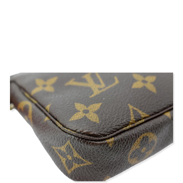 LOUIS VUITTON Animation Pochette Monogram Canvas Accessoires Pouch Brown