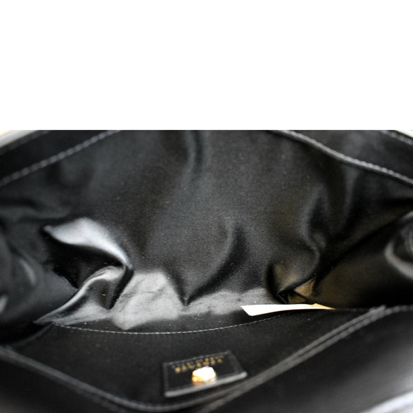 VERSACE Palazzo Medusa Metallic Leather Chain Clutch Bag