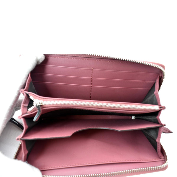 Preowned Gucci Blooms Zip Around GG Canvas Wallet Beige