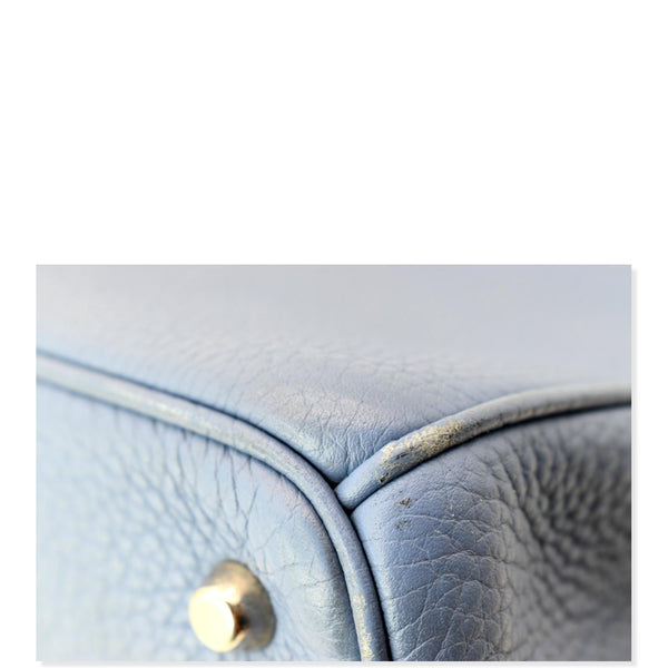 CHRISTIAN DIOR Large Diorissimo Leather Shoulder Bag Blue