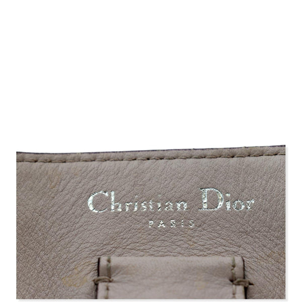 CHRISTIAN DIOR Large Diorissimo Leather Shoulder Bag Blue