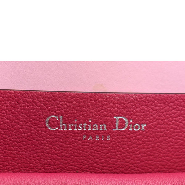 Christian Dior Open Bar Grained Leather Tote Bag Pink | DDH