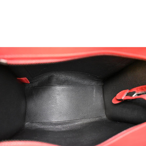 Celine Nano Luggage Leather Shoulder Bag Red For Women