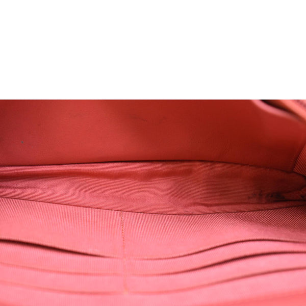 Chanel WOC Patent Leather Wallet On Chain Clutch Bag Red