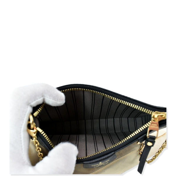 LOUIS VUITTON Easy Pouch on Strap Monogram Empreinte Shoulder Bag Black