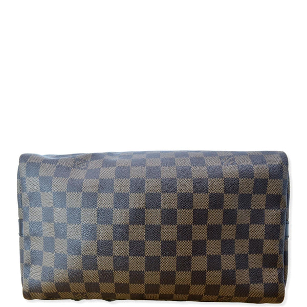 LOUIS VUITTON Speedy 30 Bandouliere Damier Ebene Satchel Bag Brown