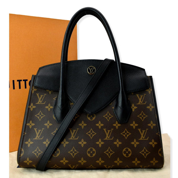 LOUIS VUITTON Florine Monogram Canvas Shoulder Bag Black