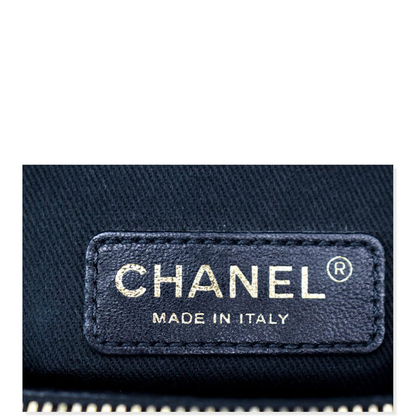 CHANEL Timeless CC Soft Quilted Caviar Leather Shopping Tote Bag Black