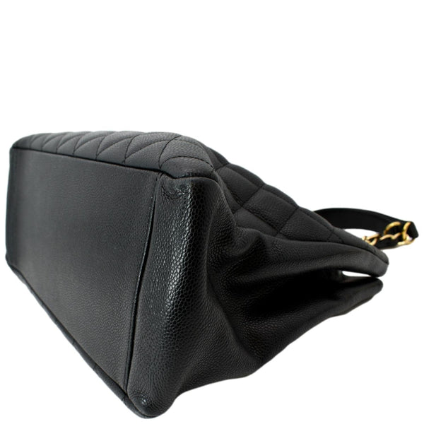 CHANEL Grand Shopping GST Caviar Leather Tote Bag Black