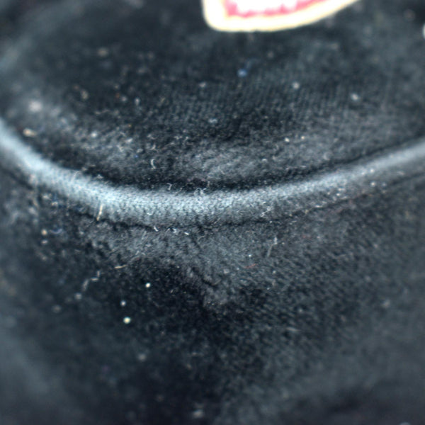 GUCCI Blind For Love Marmont Embroidered Velvet Shoulder Bag Black 443496