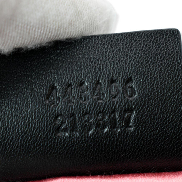 GUCCI Blind For Love Marmont Embroidered Velvet Shoulder Bag Black 443496