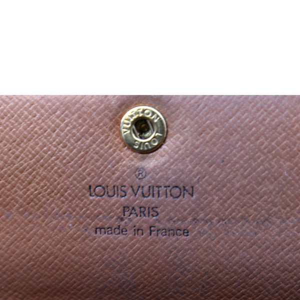 LOUIS VUITTON Sarah Monogram Canvas Wallet Brown