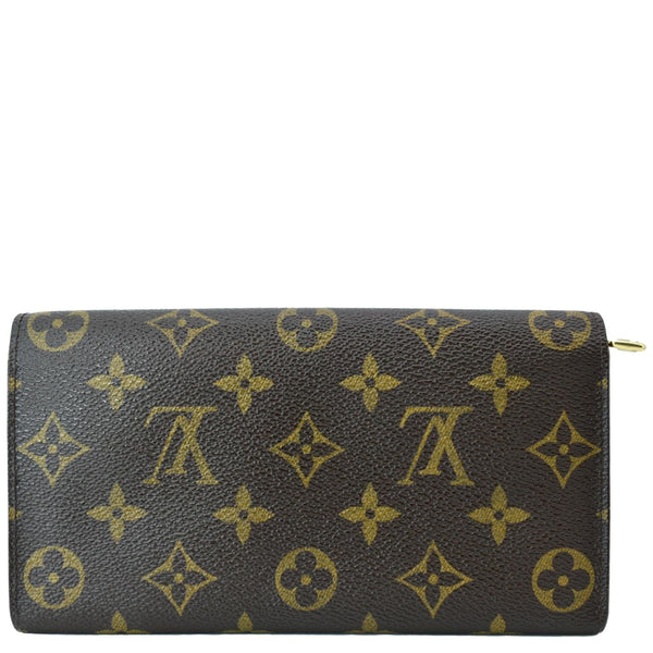 LOUIS VUITTON Sarah Monogram Canvas Wallet Brown