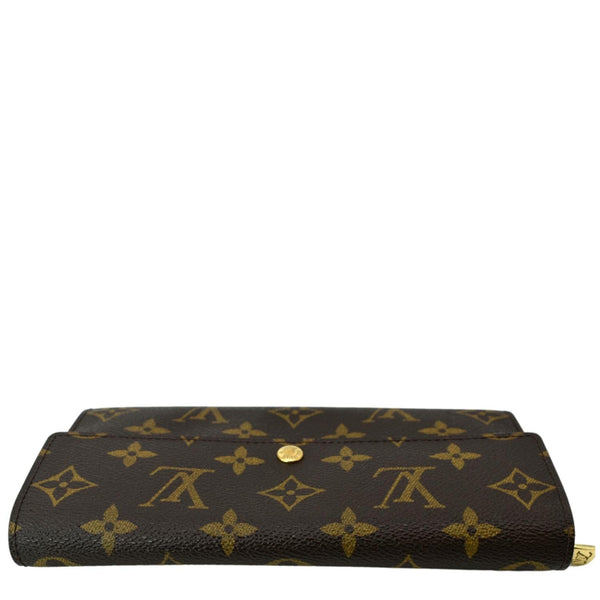 LOUIS VUITTON Sarah Monogram Canvas Wallet Brown