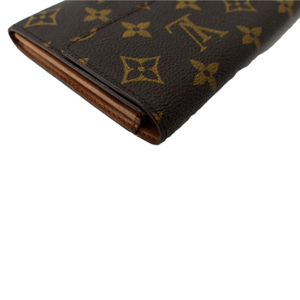 LOUIS VUITTON Sarah Monogram Canvas Wallet Brown