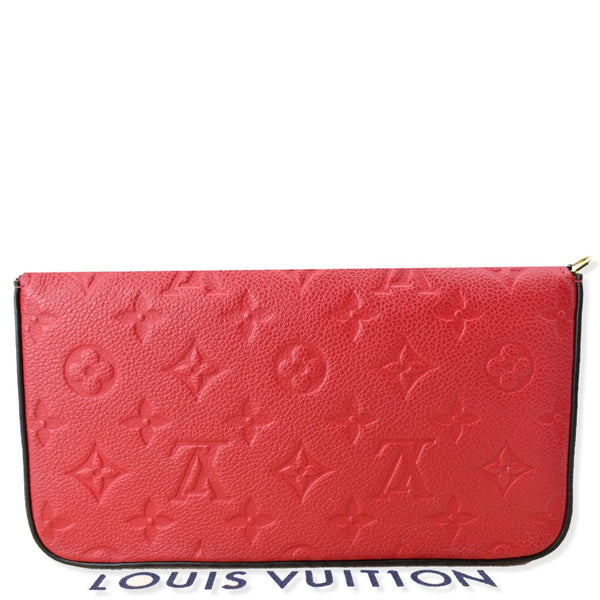 Louis Vuitton Pochette Felicie Monogram Empreinte Wallet Red