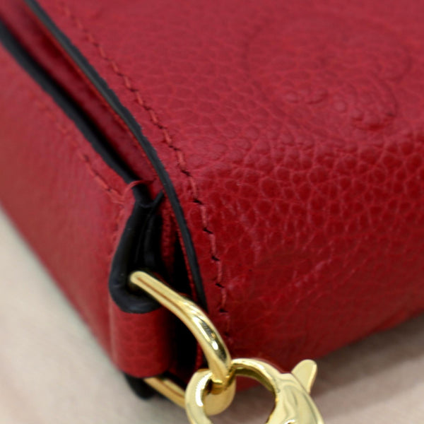 Louis Vuitton Pochette Felicie Monogram Empreinte Wallet Red