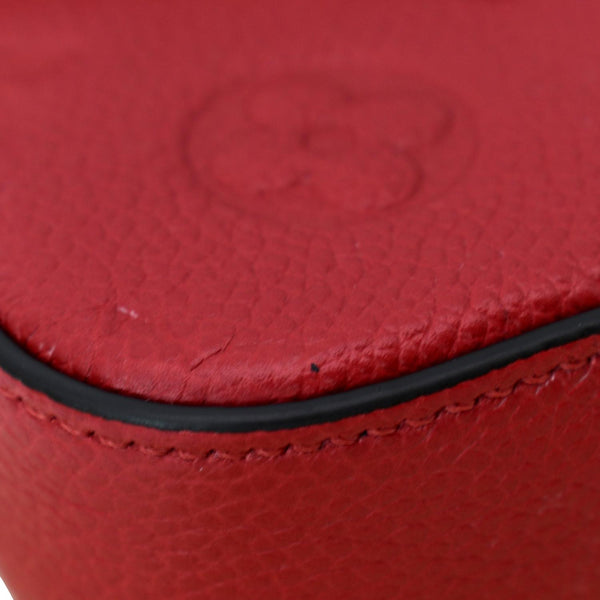 Louis Vuitton Pochette Felicie Monogram Empreinte Wallet Red