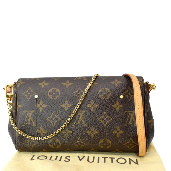 LOUIS VUITTON Favorite PM Monogram Canvas Crossbody Bag Brown