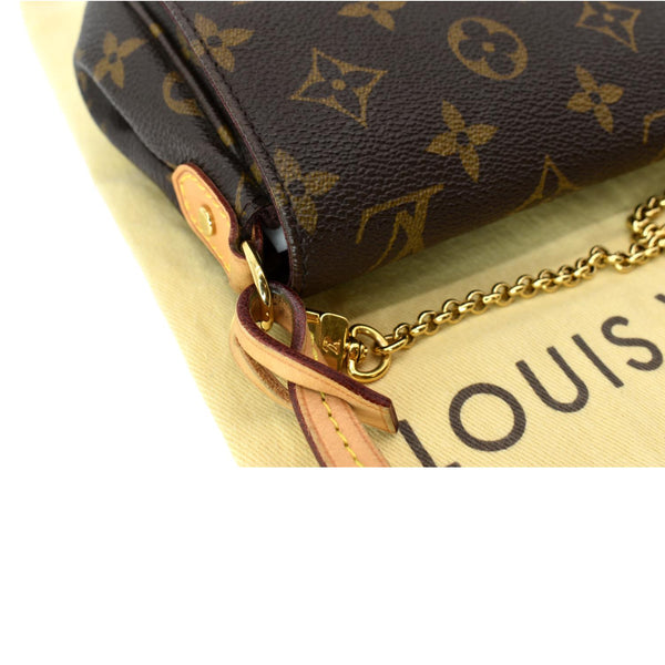 LOUIS VUITTON Favorite PM Monogram Canvas Crossbody Bag Brown