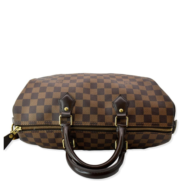 Louis Vuitton Speedy 35 Damier Ebene Satchel Bag Brown | DDH