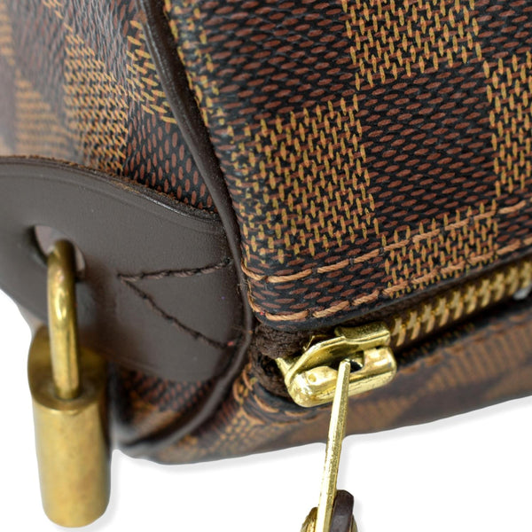 Louis Vuitton Speedy 35 Damier Ebene Satchel Bag Brown | DDH