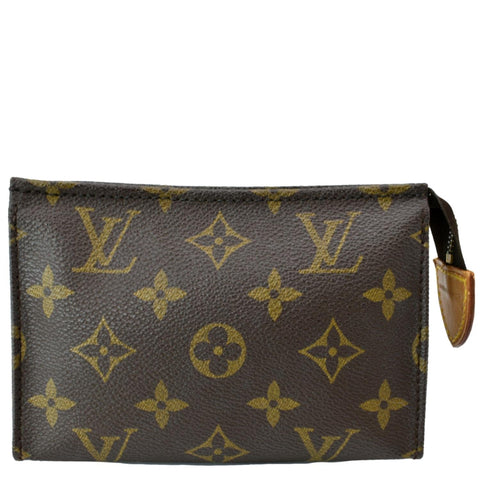 LOUIS VUITTON Toiletry 15 Monogram Canvas Cosmetics Pouch Brown