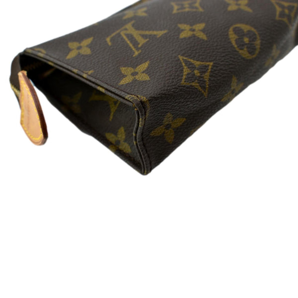 LOUIS VUITTON Toiletry 15 Monogram Canvas Cosmetics Pouch Brown