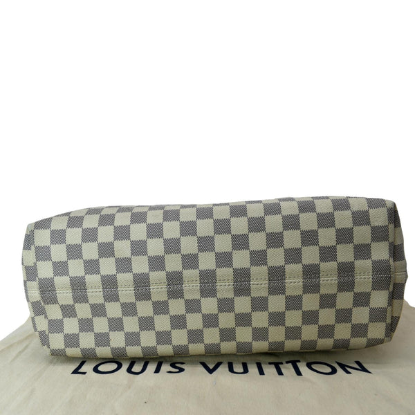 LOUIS VUITTON Graceful MM Damier Azur Hobo Shoulder Bag White