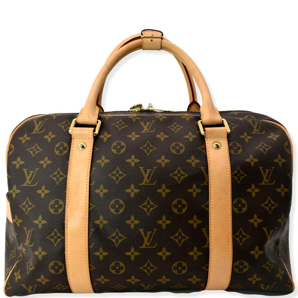 LOUIS VUITTON Carryall Monogram Canvas Satchel Bag Brown