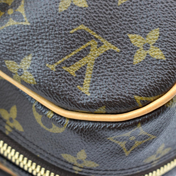 LOUIS VUITTON Carryall Monogram Canvas Satchel Bag Brown