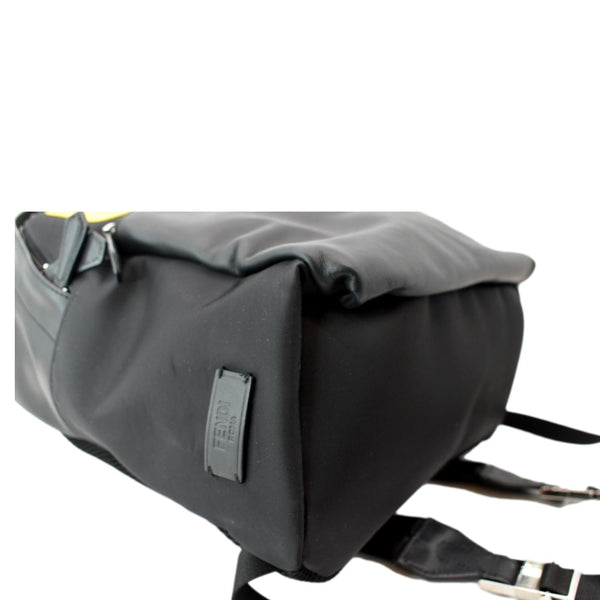 FENDI Monster Eyes Large Nylon Backpack Bag Black