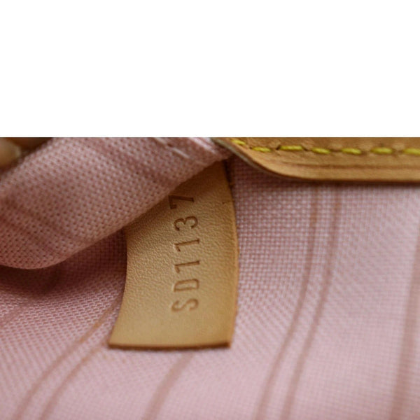 LOUIS VUITTON Neverfull MM Tahitienne Damier Azur Shoulder Bag Pink