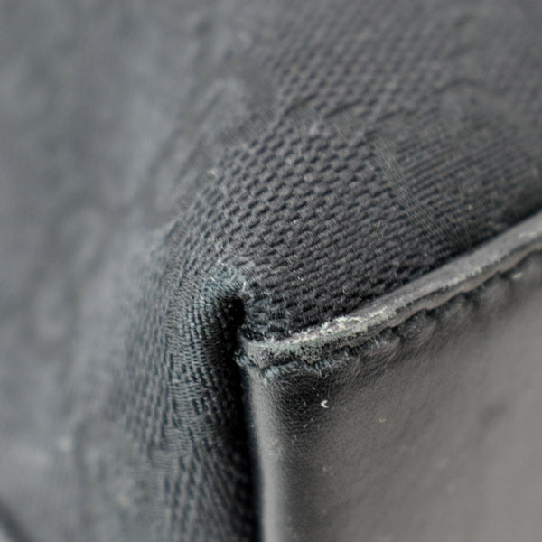 GUCCI GG Monogram Piston Tote Bag Black 110291