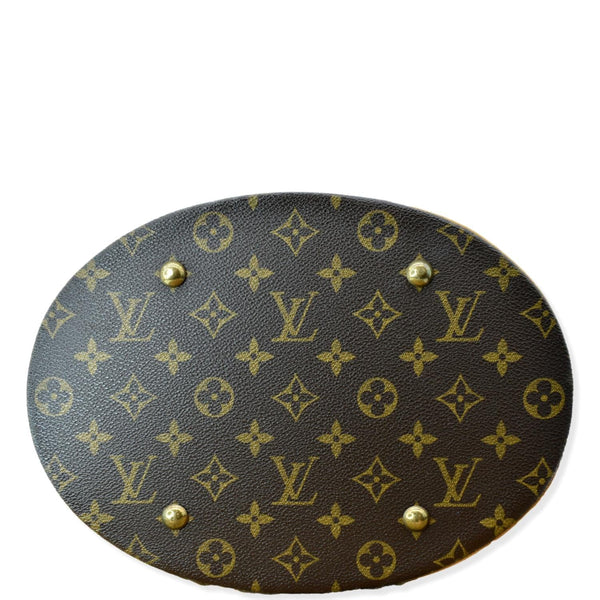 LOUIS VUITTON Bucket GM Monogram Canvas Shoulder Bag Brown