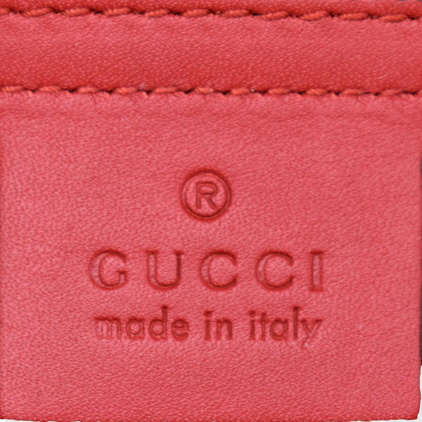 GUCCI Blooms GG Floral Supreme Canvas Leather Satchel Bag Red 409534