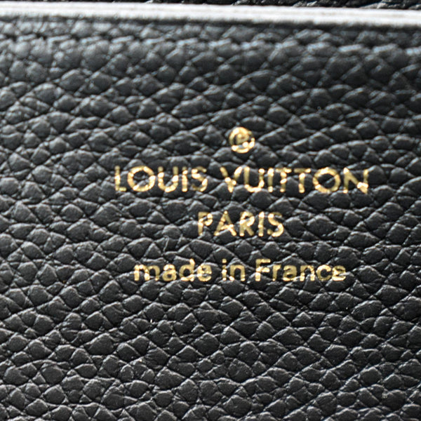 LOUIS VUITTON Monogram Empreinte Leather Zippy Wallet Black
