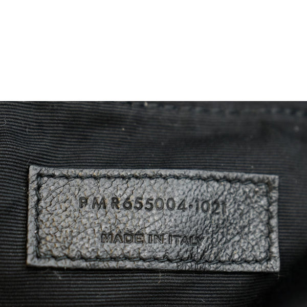 YVES SAINT LAURENT Sade Large Satin Clutch Black