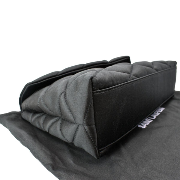 YVES SAINT LAURENT Sade Large Satin Clutch Black