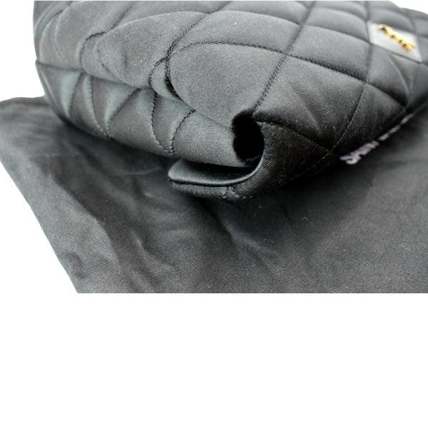 YVES SAINT LAURENT Sade Large Satin Clutch Black