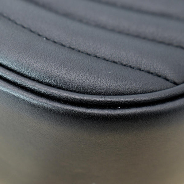 LOUIS VUITTON New Wave Chain MM Calfskin Leather Shoulder Bag Black